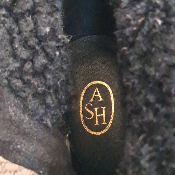 ASH Women's Rabbit Fur Suede Heeled/Platform Zip-Up Boots/Booties Size 7.5 - Picture 3 of 7